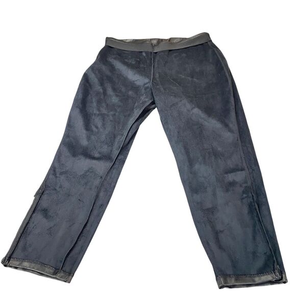 Old Navy Faux Leather Pants Womens Size 20 Black Extra High Rise Skinny Leg - Picture 15 of 16